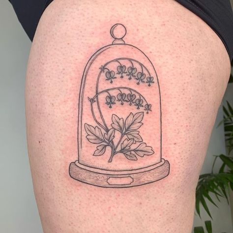 The Bell Jar Tattoo, Bell Jar Tattoo, Jar Tattoo, Frida Kahlo Tattoos, Matching Tats, Bottle Tattoo, Sweet Tattoos, Latest Tattoos, Dad Tattoos