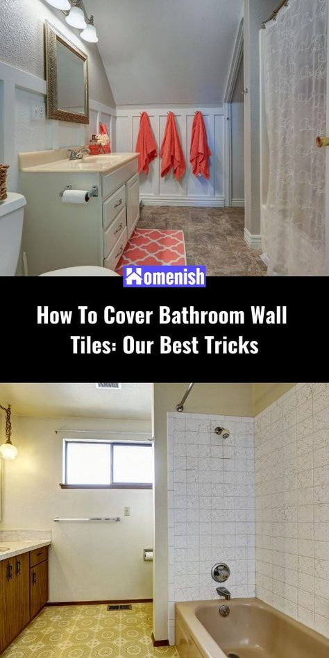 Are you fed up with looking at those unsightly old tiles in your bathroom and want to know how to beautify your space? You may have considered removing the old tiles and replacing them with new ones, but this can be a costly and time-consuming job. Removing Tile From Wall, Old Tile Bathroom Makeover, Removing Bathroom Tile, Old Bathroom Makeover, Bathroom Wall Coverings, Fully Tiled Bathroom, Old Tiles, Bathroom Wall Tiles, Blue Bathroom Tile