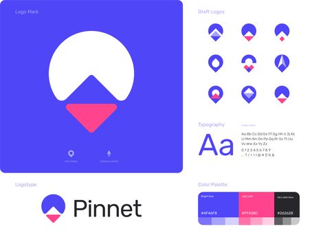 Pinnet | Final logo by Oleg Coada Productivity Logo, Link Logo Design, Location Logo Design, Compass Images, Spot Logo, Independent Logo, Logo Location, Trip Logo, Track Logo