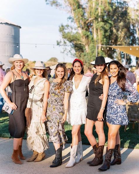 All Posts • Instagram Cowboy Party Outfit Women, Cowboy Cocktail Attire, Long Dress With Cowboy Boots, Western Wedding Attire, Western Wedding Outfits Guest, Western Wedding Guest Outfit, Cowgirl Cocktail, Aspen Chic, Cowboy Boots Outfit Fall