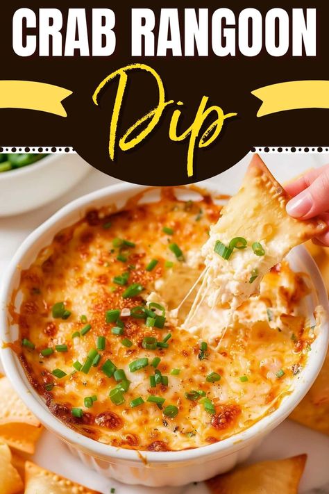 Hot crab rangoon dip is a bubbling, creamy mix of melty cheese and lump crab meat. Served with crispy wonton chips, it's a surefire crowd-pleaser. Rangoon Dip, Wonton Chips, Crab Rangoon Dip, Crab Rangoon Recipe, Rangoon Recipe, Lump Crab Meat, Crispy Wonton, Creamy Crab, Lump Crab