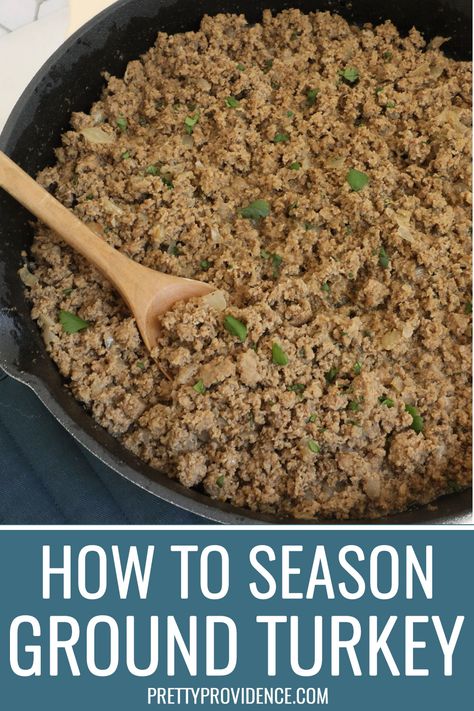 Ground Turkey Seasoning Ways To Season Ground Turkey, How To Cook Ground Turkey, Ground Turkey Seasoning Recipes, How To Season Ground Turkey, Seasoning For Ground Turkey, Season Ground Turkey, Ground Turkey Seasoning, Seasoned Ground Turkey, Slow Cooker Chili Easy