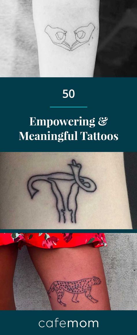 50 Empowering & Meaningful Tattoos | CafeMom.com Tattoos For Women Meaningful, Tattoo Meaningful, Empowering Tattoos, Maori Tattoos, Self Love Tattoo, Tattoo Instagram, Muster Tattoos, Different Tattoos, Diy Tattoo