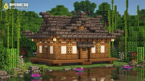 Minecraft Japanese Animal Pen, Small Japanese Style Minecraft House, Japanese Village House Minecraft, Japanese Storage Room Minecraft, Minecraft Japanese Farmhouse, Korean Minecraft House, Minecraft Japanese Builds Easy, Small Mc House, Japanese Roof Minecraft