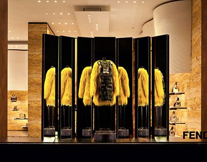 Fendi Display, Designer Windows, Retail Facade, Windows Display, Visual Merchandising Displays, Store Window Displays, Window Display Design, Retail Inspiration, Retail Windows