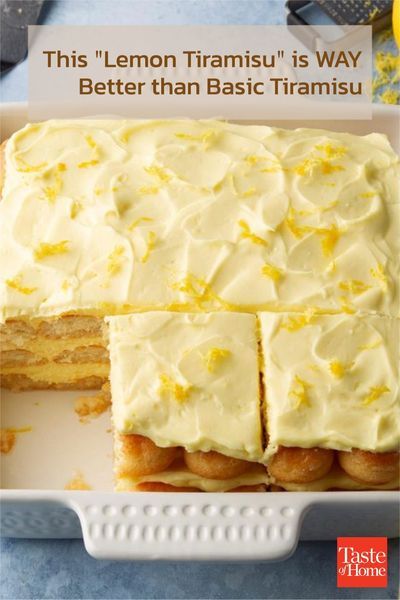 Lemon Tiramisu, Lemon Dessert Recipes, Tiramisu Recipe, Lemon Desserts, Köstliche Desserts, Lemon Recipes, It Goes On, Cake Toppings, Food Cakes