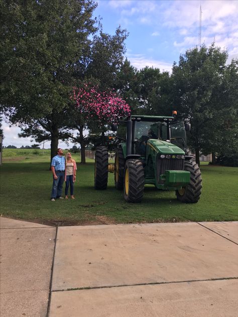 Tractor Gender Reveal! Crop Duster Gender Reveal, Farm Style Gender Reveal, Gender Reveal Ideas Tractor, Gender Reveal Ideas Farm Theme, Tractors Or Tutus Gender Reveal, Tractor Gender Reveal Ideas, Tractor Gender Reveal, Farmer Gender Reveal Ideas, Farm Gender Reveal Ideas