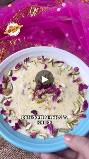 Makhana Kheer, Nutritious Desserts, Dry Fruit, Dried Fruit, Healthy Recipes, Dessert, Fruit