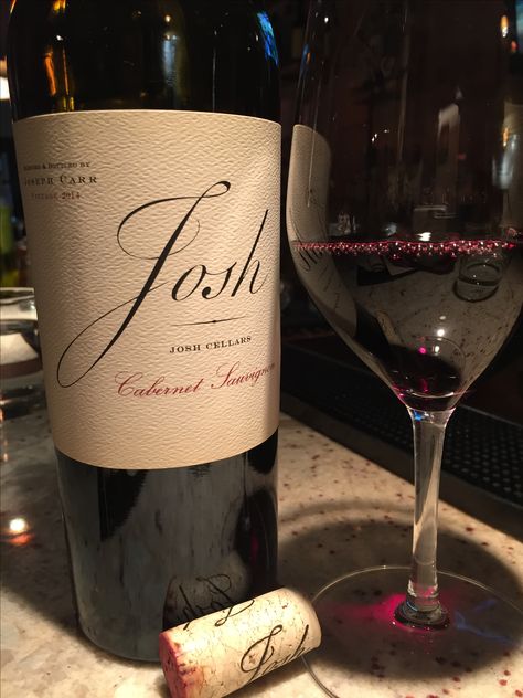 Josh, Josh Cellars Cabernet Sauvignon, Vintage 2014 (blended & bottled by Joseph Carr) California wine-blackberry & Cherry very smooth gifted by Brenda Hap. Dec 2017. Love it Josh Wine, Classy People, Cherry Wine, Wine Down, Wine Night, California Wine, Red House, Ux Ui, Cabernet Sauvignon