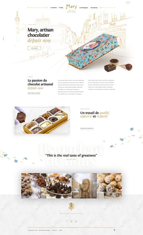 Chocolate Landing Page, Nutrition Website Design, Chocolate Website, Bakery Website, Tea Website, Food Web Design, Layout Web, Portfolio Design Layout, Ui Design Website