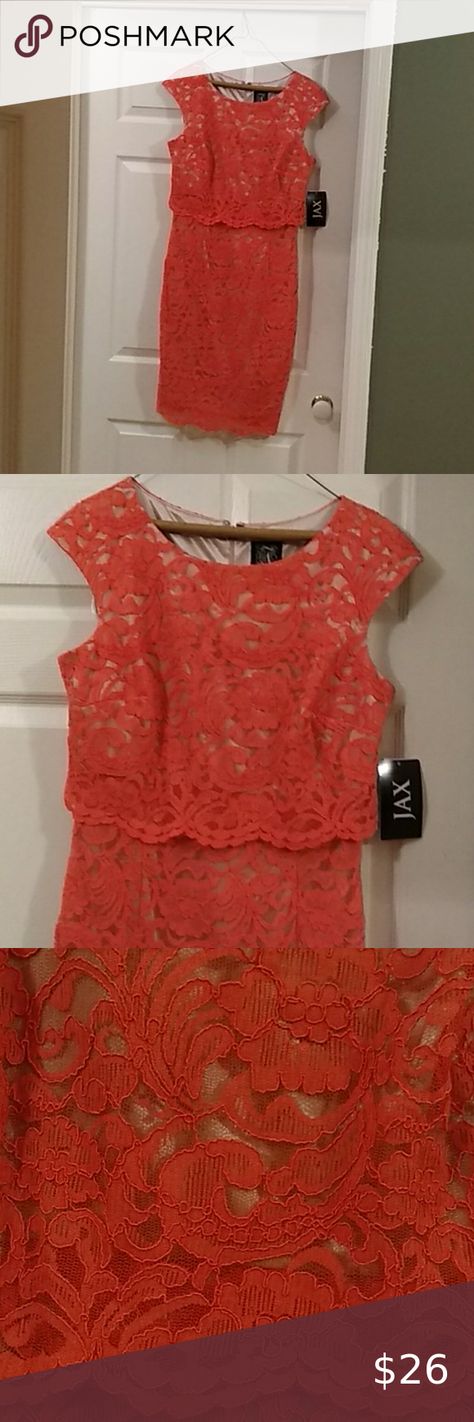 Coral lace dress Coral Lace, Lace Midi, Ebay Store, Lace Dress, Dress Shop, Coral, Dress Es, Dresses Skirts, Cream