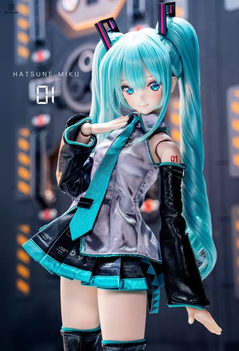 Hatsune Miku Doll, Miku Chan, Miku Hatsune Vocaloid, Miku Vocaloid, Miku Cosplay, Images Kawaii, Vocaloid Characters, 사진 촬영 포즈, Fantasy Art Dolls