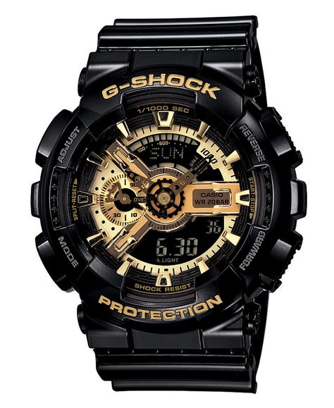 Black And Gold Watch, G Shock Men, G Shock Black, Casio Vintage, Latest Watches, Mens Sport Watches, G Shock Watches, Casio G Shock, Sports Watch