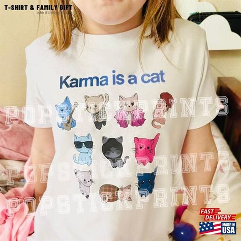 Taylor S Unisex T-Shirt Karma Cat Eras Premium Men’S Women’S Merchandise Gift Matching Family Sets Classic Check more at https://tshirtfamilygift.com/product/taylor-s-unisex-t-shirt-karma-cat-eras-premium-men-s-women-s-merchandise-gift-matching-family-sets-classic/ Taylor S, Family Set, Trending Tshirts, Unisex Tshirt, The Loom, Fruit Of The Loom, Family Shirts, Formal Event, Unisex T Shirt