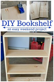 Build A Bookshelf, Diy Bookshelf Plans, Diy Bookshelf Kids, Bookcase Plans, Diy Bookshelf, Bookshelf Plans, Bookcase Diy, Small Bookshelf, Small Bookcase