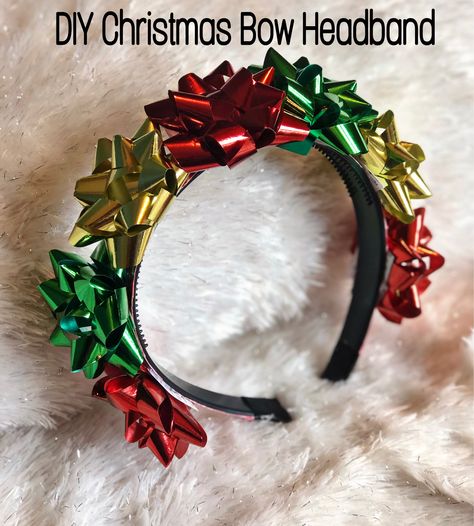 Xmas Costumes Diy, Christmas Diy Headband, Diy Christmas Hair Clips, Christmas Headpiece Diy, Diy Holiday Headbands, Diy Christmas Headbands, Christmas Hats Diy, Christmas Outfit Diy, Diy Christmas Hair Accessories