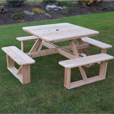 Folding Picnic Table Plans, Pallet Garden Benches, Build A Picnic Table, Diy Picnic, Diy Picnic Table, Picnic Table Plans, Picnic Table Bench, Wooden Picnic Tables, Folding Picnic Table