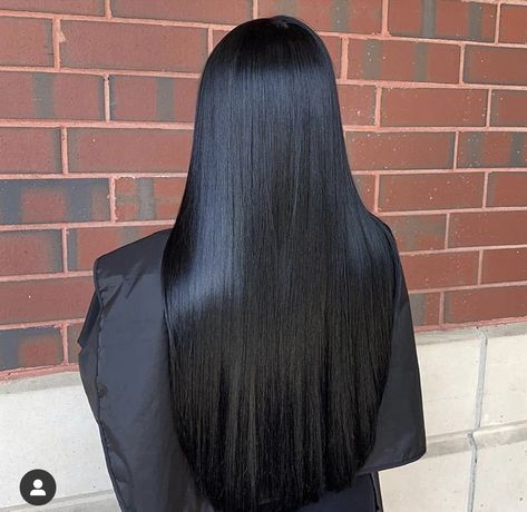 Black Hair Gloss, Black Hair Colour Ideas, Black Hair Tones, Hair Cuts Black Hair, Long Black Hair Straight, Jet Black Long Hair, Pure Black Hair, Jet Black Straight Hair, Long Jet Black Hair