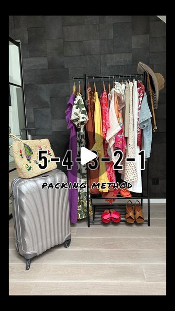 Sophie Van de Vyver on Instagram: "How to pack ‘smart’ with the 5-4-3-2-1 method !  What I have packed for one week on sailing cruise 🇮🇹 :   5 dresses 4 tops (blouses, tops) 3 bottoms (shorts, skirt, pants) 2 swimwear sets 1 beach bag/ sunglasses/ jacket…  Not counting my travel outfit and shoes (4 pair) ✌🏻  Wanna receive my little travel packing guide & shop links of the items + discount codes ?   Just comment ‘TRAVEL’ and I will send it to you right away by dm 💌  #packingtipsfortravel #54321method #sailingcruise #whattopack #howtopack #packinglight #nostresstravel #packingforvacation #summercruise #holidaypacking #over50travel #travelwithme #stylingtipsandtricks #fashionstylingtips" Packing List 6 Days, Packing 5 4 3 2 1, 54321 Packing Beach, 5 4 3 2 1 Packing Method, 5 4 3 2 1 Packing, Packing List For 3 Weeks, 54321 Packing, Travel Light Packing, Smart Packing