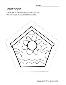 color the pentagon sheet Pentagon Activities Preschool, Pentagon Crafts Preschool, Shape Worksheet, Dr Seuss Coloring Pages, Preschool Shapes, Character Activities, Shape Activities Preschool, Crafts 2023, Shape Activities