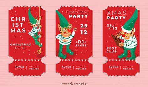 Christmas tickets elf set #AD , #Sponsored, #affiliate, #tickets, #elf, #set, #Christmas Christmas Ticket, Adobe Illustrator Art, Party Tickets, Christmas Flyer, Ticket Design, Educational Projects, Work Inspiration, Xmas Party, Christmas Elf