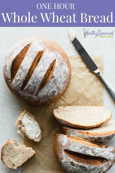 This fast and basic Whole Wheat Bread recipe is made with whole wheat flour. #bakingrecipe #wholewheatflour #homemadebread Wheat Flour Bread Recipe, Easy Whole Wheat Bread, Homemade Whole Wheat Bread, Whole Wheat Bread Recipe, Wheat Bread Recipe, Healthy Bread Recipes, Artisan Bread Recipes, Braided Bread, Best Bread Recipe