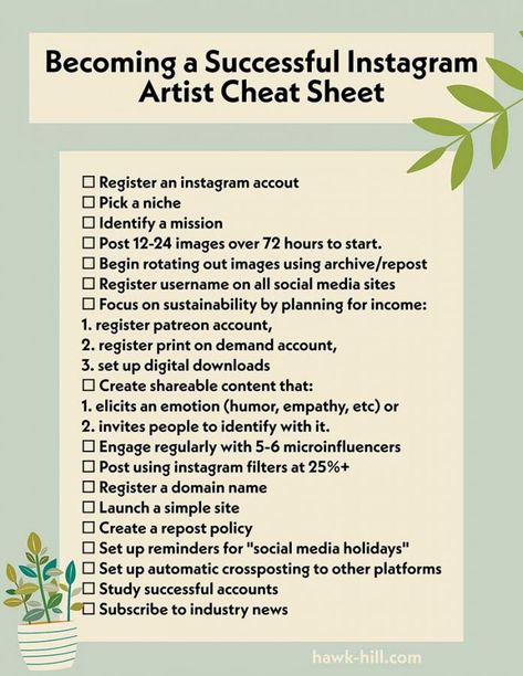 How To Grow On Instagram As An Artist, Artist Business Ideas, How To Start An Aesthetic Instagram, Aesthetic Bio For Artist, Artist Goals List, Full Time Artist Schedule, How To Make Followers On Instagram, How To Start A Small Art Business, How To Become A Artist