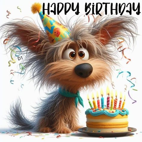 Happy Birthday Animals, Happy Birthday Wishes Pics, Birthday Wishes Pics, Funny Happy Birthday Wishes, Happy Birthday Dog, Birthday Wishes Flowers, Birthday Greetings Friend, Happy Birthday Greetings Friends, Cute Happy Birthday