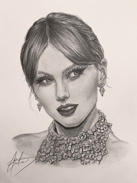 Taylor Swift Vmas 2022, Taylor Swift Vmas, Portrait Drawing Tips, Taylor Swift Drawing, 2022 Art, Cool Pencil Drawings, Celebrity Drawings, Face Sketch, Kpop Drawings