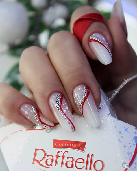 Year Nails, Christmas Nail Art Ideas, Nagellack Trends, Valentine Nails, Christmas Gel Nails, Pretty Nail Art Designs, Black Nail, Winter Nail Art, Pretty Nail Art