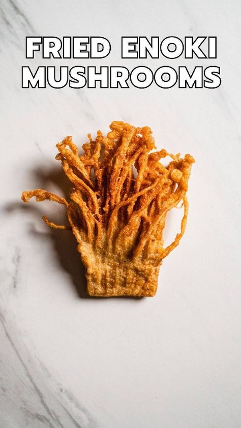 jun.and.tonic on Instagram: 🍄 FRIED ENOKI MUSHROOMS 🍄 I have a soft spot for deep-fried foods, and my latest deep-fried obsession is with these enoki mushrooms! I… Japanese Mayo, Enoki Mushrooms, Jun Jun, Vegan Fries, Sweet Paprika, Deep Fried Food, Fried Mushrooms, Fried Foods, Cumin Seeds