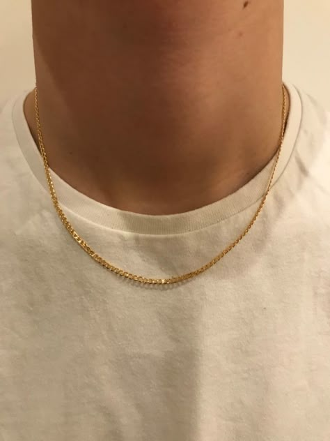 Chain Necklace For Men Gold, Necklace For Men Gold, Chains Necklace For Men, Mens Jewelry Necklace Gold, Chains On Men, Men Wearing Chains, Guys With Chains, Good Chain For Men, Gold Chain On Men