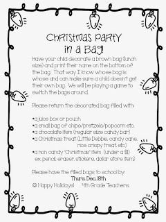 Party In A Bag School, Classroom Christmas Party Food List, Classroom Parent Christmas Gifts, Santa Activities Preschool, Christmast Party, Preschool Christmas Party, Santa Breakfast, Christmas Footprint, Classroom Holiday Party