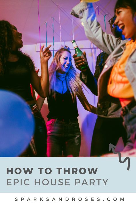 If your last house party had people heading home before the sun went down, try these 6 simple tips to throw a more fun, inclusive party this time around. House Dance Party, Party Lights Indoor, House Parties, Pj Party, House Dance, Fun Organization, Work Friends, Fun Party Games, People Dancing