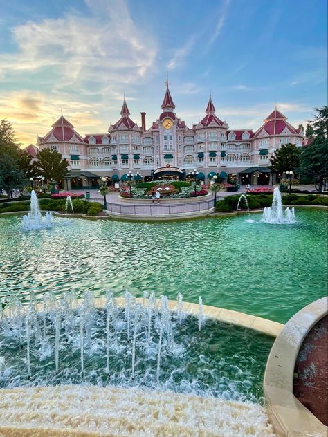 Now to our next castle, Disneyland Hotel! I mean it looks like a castle, has many rooms, and gorgeous gardens and fountains! It was also closed due to refurbishment. Our first time at Disneyland Paris and our last stop on this France adventure! #disneyland #disneylandparis #paris #travel #traveling #vacation #holiday #instatravel #instagood #trip #photooftheday #tourist #memories #instapassport #travelgram #igtravel #wanderlust #traveler #makingmemories #chateau #castle #france Castle France, Disneyland Hotel, A Castle, Gorgeous Gardens, Mean It, Disneyland Paris, Paris Travel, Insta Travel, Disneyland