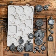 Finnabair: Finnabair Summer 2022 Release - Pocket Watches Finnabair Moulds, Prima Moulds, Prima Molds, Steampunk Mixed Media Art, Steampunk Diy Crafts, Air Dry Polymer Clay, Iod Molds, Iod Moulds, Finnabair Art