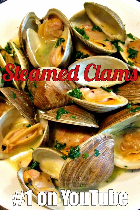 How To Cook Steamers Clams, Steam Clams Recipe, How To Make Clams, Steamers Recipe Clams, How To Steam Clams, Clam Dishes, Steamer Clam Recipes, Steam Clams, Clam Appetizers