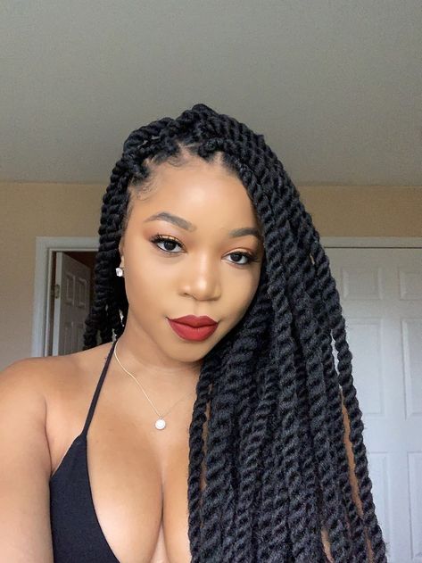 Black Hair Ideas, Marley Twist Hairstyles, Big Box Braids Hairstyles, Balayage Blonde, Stylish Crochet, Cute Box Braids Hairstyles, Twist Braid Hairstyles, Protective Hairstyles Braids, Hair Twist Styles