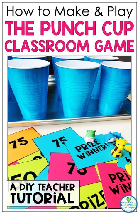 Want to learn how to make a punch cup game or see an easy punch cup game diy tutorial? Check out this step by step post that shows how to make punch cups game and how to play punch cup game, along with the rules. Perfect math games and test prep games for grade 2, grade 3, grade 5, 4th grade, 5th grade, and middle school! Fun test prep games and even Staar test prep games are a cinch with ready-to-go punch a cup game with tissue paper. Use Solo cups or any party cup to make a punch board game! Punch A Cup Game Tissue Paper, Punch Cup Game, How To Make Punch, Test Prep Activities, Teaching Printables, Game Diy, Cup Game, Cup Games, Thanksgiving Projects