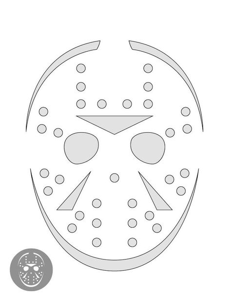 Jason Voorhees Pfp, Halloween Pumpkin Templates, Pumpkin Carving Stencils Templates, Angel Y Diablo, Pumpkin Carving Stencil, Printable Pumpkin Stencils, Halloween Pumpkin Stencils, Halloween Pumpkin Carving Stencils, Pumkin Carving