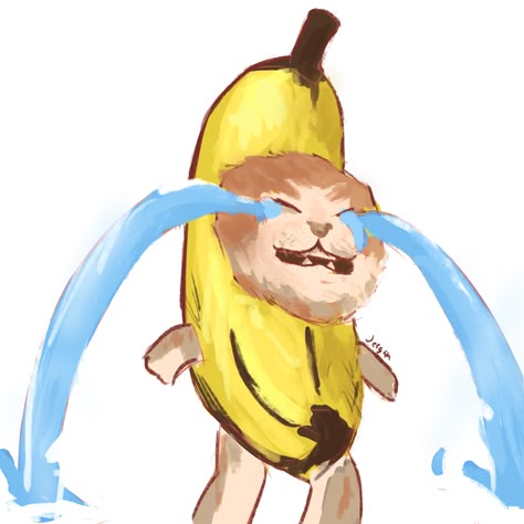 Banana Cat Pfp, Banana Cat Wallpaper, Banana Cat Drawing, Banana Cat Crying, Gato Banana, Banana Painting, Banana Wallpaper, Banana Cat, Cat Crying