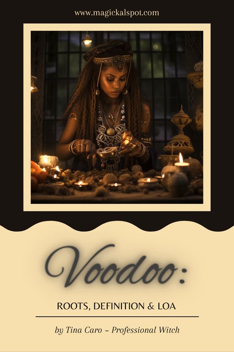 Dive into the mysterious world of Voodoo! 🌟 Explore the roots, definitions, and the fascinating Loa spirits that shape this ancient religion and cultural practice. Uncover the secrets and rituals that have captivated generations. An eye-opening journey awaits! 🔮✨ #VoodooCulture #LoaSpirits #MysteryUnveiled Voodoo Spirits, Obsession Spells, Voodoo Spell, Voodoo Magic, Break Up Spells, Voodoo Hoodoo, Voodoo Spells, Black Magic Spells, Grimoire Book