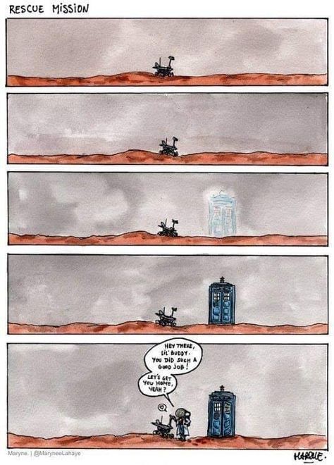 Opportunity Rover, Doctor Who Tumblr, Doctor Who Art, Wibbly Wobbly Timey Wimey Stuff, Torchwood, Timey Wimey Stuff, Blue Box, Cute Comics, Superwholock