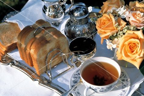 Breakfast on a Silver Tray Silver Breakfast Tray, Breakfast Tray, Silver Trays, English Breakfast, Coffee Breakfast, Food Images, High Quality Food, Tray Decor, Tea Pots