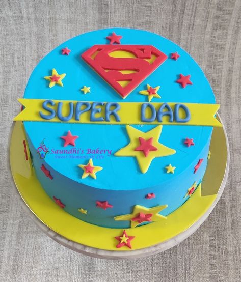 #saundhibakery #eggless #whippedcreamcake #semifondantcake #carrotcake #superdad #fathersbirtday #birthdaycake #Amanora #punebaker #nocakepremix #cakefromscratch #cake Superdad Cake, Birthday Cake For Papa, Man Cakes, Papa Birthday, Dad Birthday Cakes, Cupcake Decor, Bake Cake, Homemade Cake, Mermaid Parties