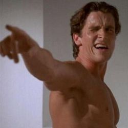 American Psycho, Christian Bale Oppa Gangnam Style, Patrick Bateman, Sigma Male, Gym Memes, Christian Bale, Gym Humor, You're Awesome, Workout Humor, Pulp Fiction