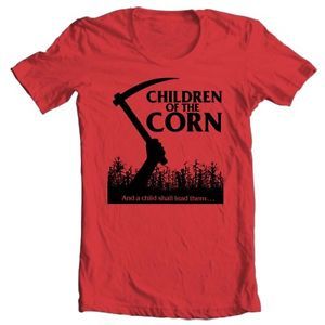 Children-of-the-Corn-t-shirt-retro-horror-film-Stephen-King-The-Shining-Cujo-80s Stephen King The Shining, Children Of The Corn, 80s Horror, Retro Horror, Movie Tees, Horror Film, The Shining, Movie T Shirts, Stephen King