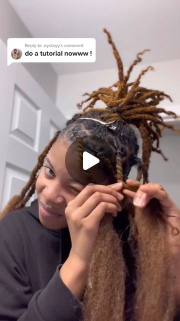 Loc Extensions Temporary, Loc Extensions Styles For Women, Diy Loc Extensions, Loc Styles With Extensions, Extensions Over Locs, Loc Extensions With Curly Ends, Locs Extension Hairstyles For Women, Extended Loc Styles Over Locs, Locs With Added Hair