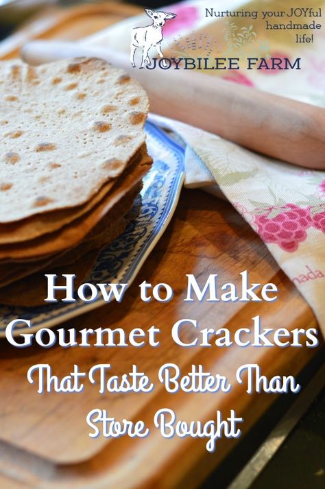 Simple Cracker Recipe, Gourmet Crackers, Unleavened Bread Recipe, Farm Diy, Unleavened Bread, Passover Seder, Vital Wheat Gluten, Cracker Recipes, Never Go Back