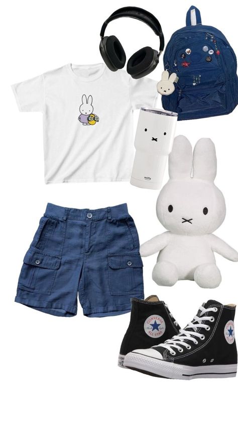 miffy!!! Miffy Cute, Cute Summer Fits, Teenager Outfits